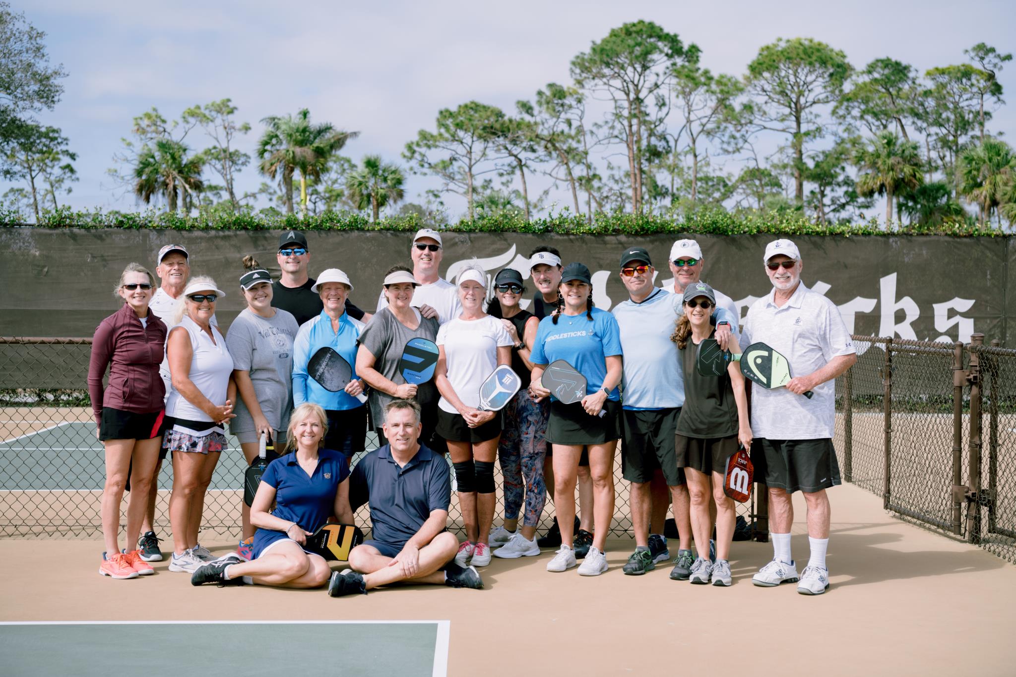 Pickleball players at Fiddlesticks Country Club Fort Myers, Florida